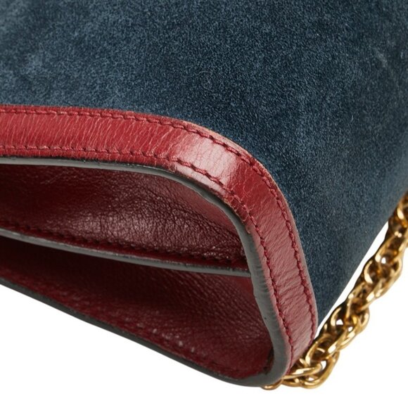 GUCCI Red Leather Shoulder Bag - Picture 5 of 14